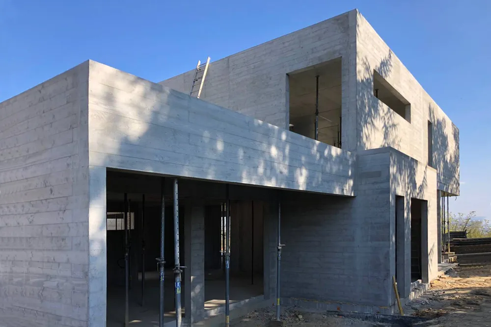 Maison en béton matricé aux abords de Lyon - Maltez Construction